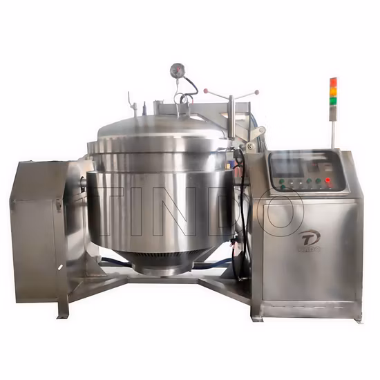 Équipement automatique industriel de haricots de cuiseur de machine de marmite de pression de 600 litres