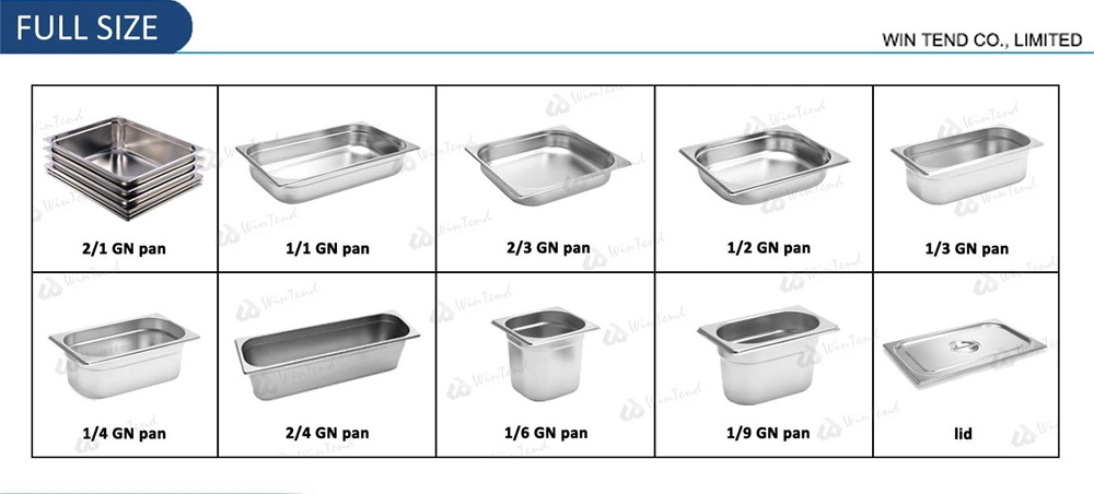 Manufacturer Stainless Steel Gn Pan Buffet Europe Style for Hotel