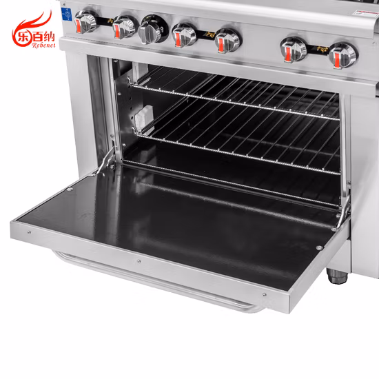 Équipement de cuisine professionnel commercial, cuisinière à gaz en acier inoxydable, cuisinière chinoise avec ventilateur