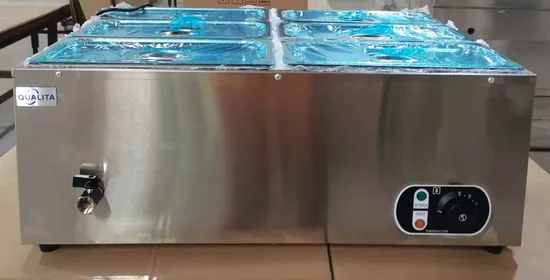 Offre spéciale Buffet restauration rapide Restaurant grave comptoir Bain Marie utilisé chauffe-plats 3 casseroles équipement de Bain Marie